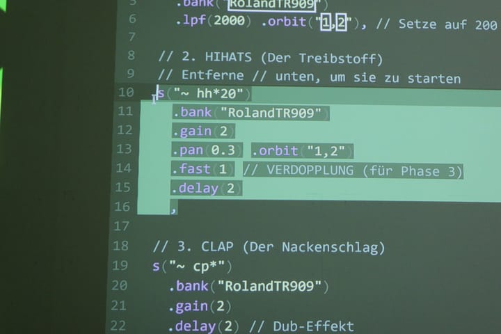 Live Coding Presentation at TdoT