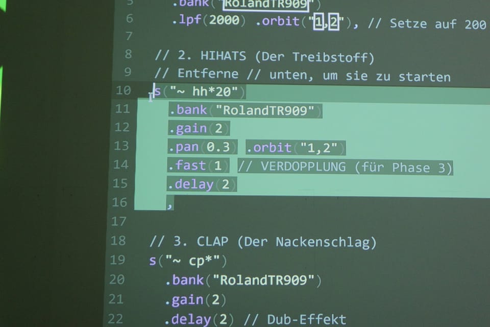 Live Coding Presentation at TdoT